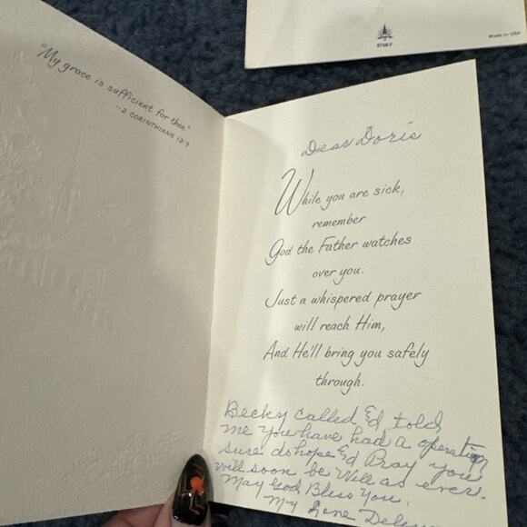 Vintage Lot Of 6 used get well cards - Picture 3 of 12